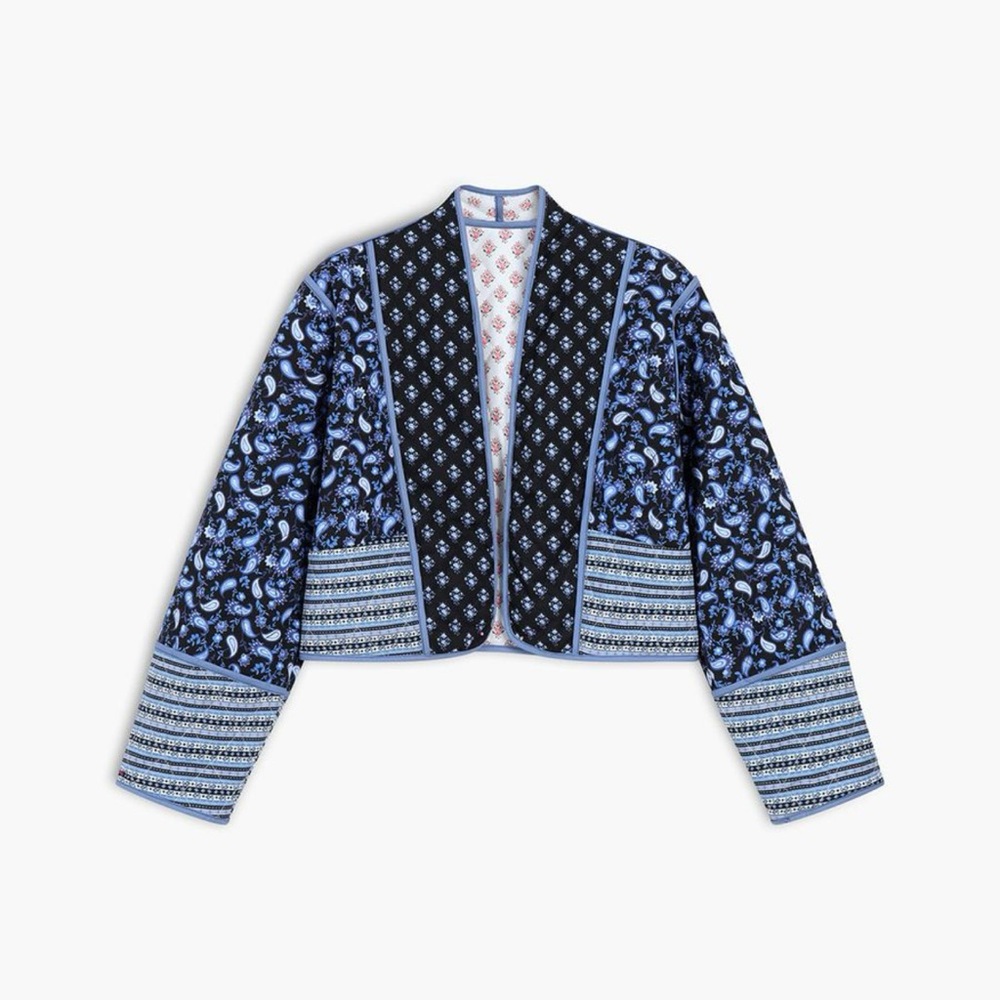 Paisley Patchwork Quilted Coat - image 1